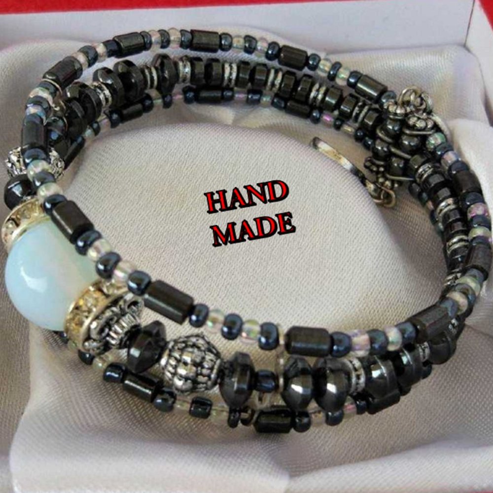 Moonstone Watch Type Bracelet Hand Made NEW